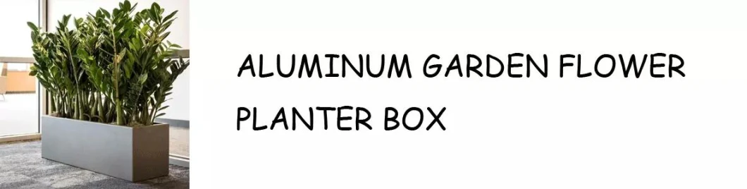 Factory Supply DIY Easy Install Aluminum Flower Garden Planter Box